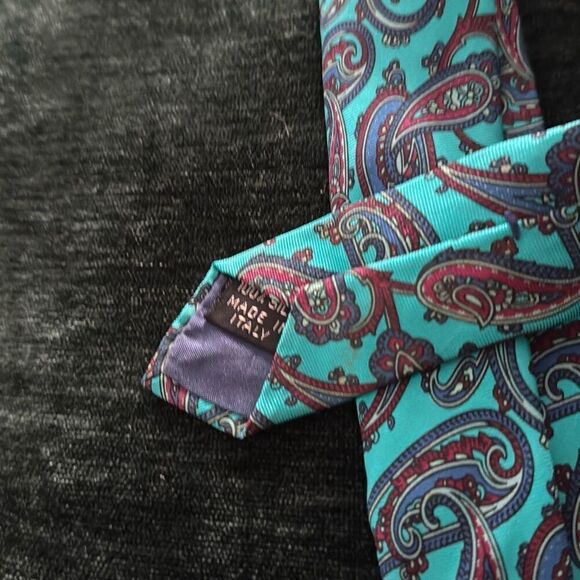 Jsaco %100 silk, made in Italy, vintage tie. - Picture 6 of 7
